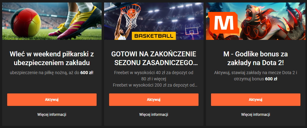 Bonusy i promocje